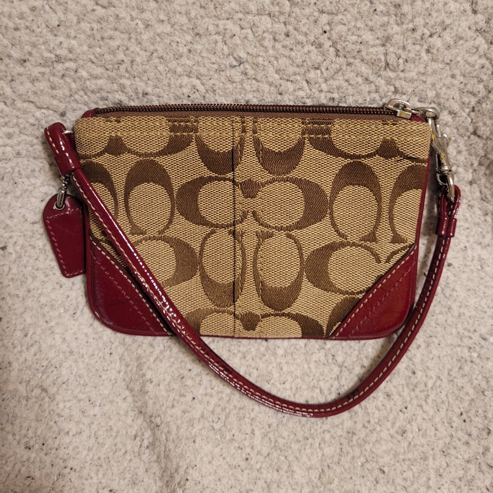 Coach Signature wristlet